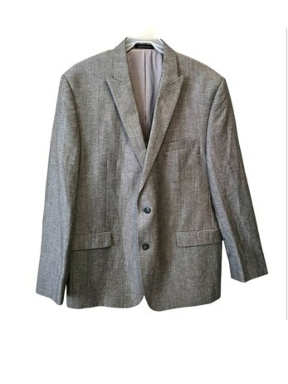 Calvin Klein Classic Gray Men's Blazer Size 44R Linen Wool Suit Dinner Jacket
